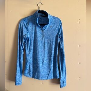 Nike Heathered Blue Women's Half-Zip Sweatshirt